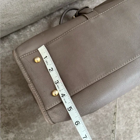 Longchamp Balzane Taupe Leather Tote Bag